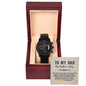Black Chronograph Watch - For Dad