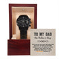 Black Chronograph Watch - For Dad
