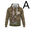 Hunting Cultural Deer Series 3D Digital Printing Hooded Sweater