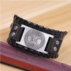 Wide Leather Wristband