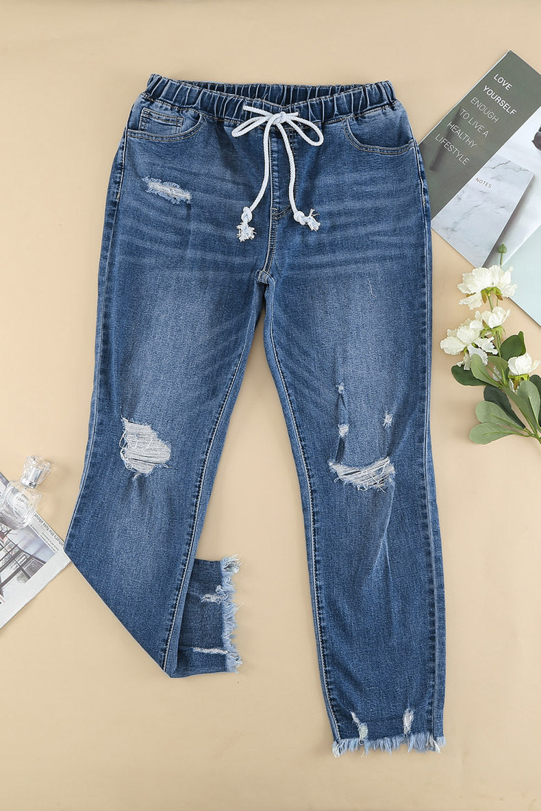 Lace-up Jeans