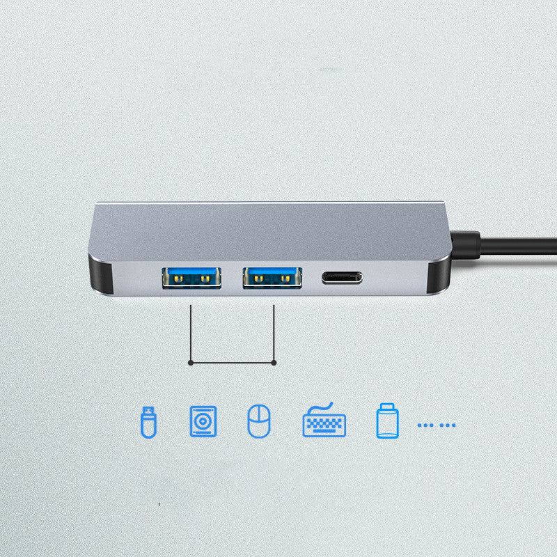 New Type-C Docking Station USB C Hub PD Fast Charging Four In One Hub 4K