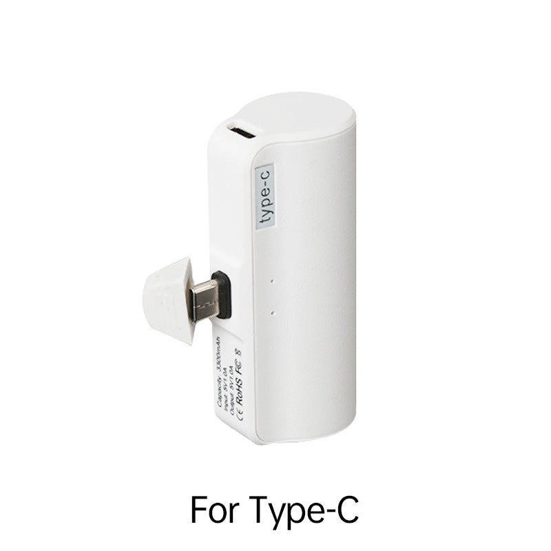 Mini Mobile Power 3300mAh Tail Plug Charging Bank