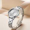 Women's Waterproof Solid Steel Strap Rhinestone Simple Watch