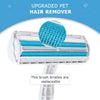 Pet Hair Roller Remover Lint Brush 2-Way Dog Cat Comb Tool Convenient Cleaning Dog Cat Fur Brush Base Home Furniture Sofa Clothe