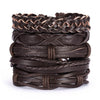 Cross Braided Leather Adjustable Suit Bracelet