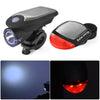 Solar Rechargeable Mountain Bike Lights Cycling Strong Flashlight USB Charging